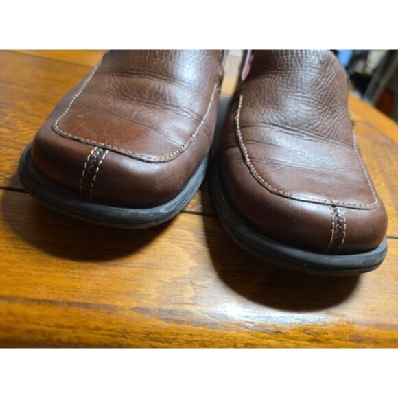 Naturalizer Women Brown Moc Split Toe Loafer Block‎ Heel Size 6.5    765N66 - Picture 8 of 8
